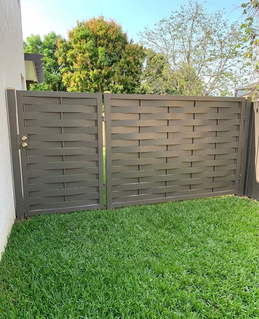 Louvered gate