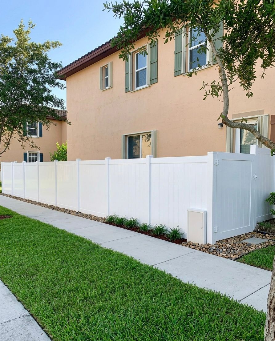 Vinyl PVC fence Miami