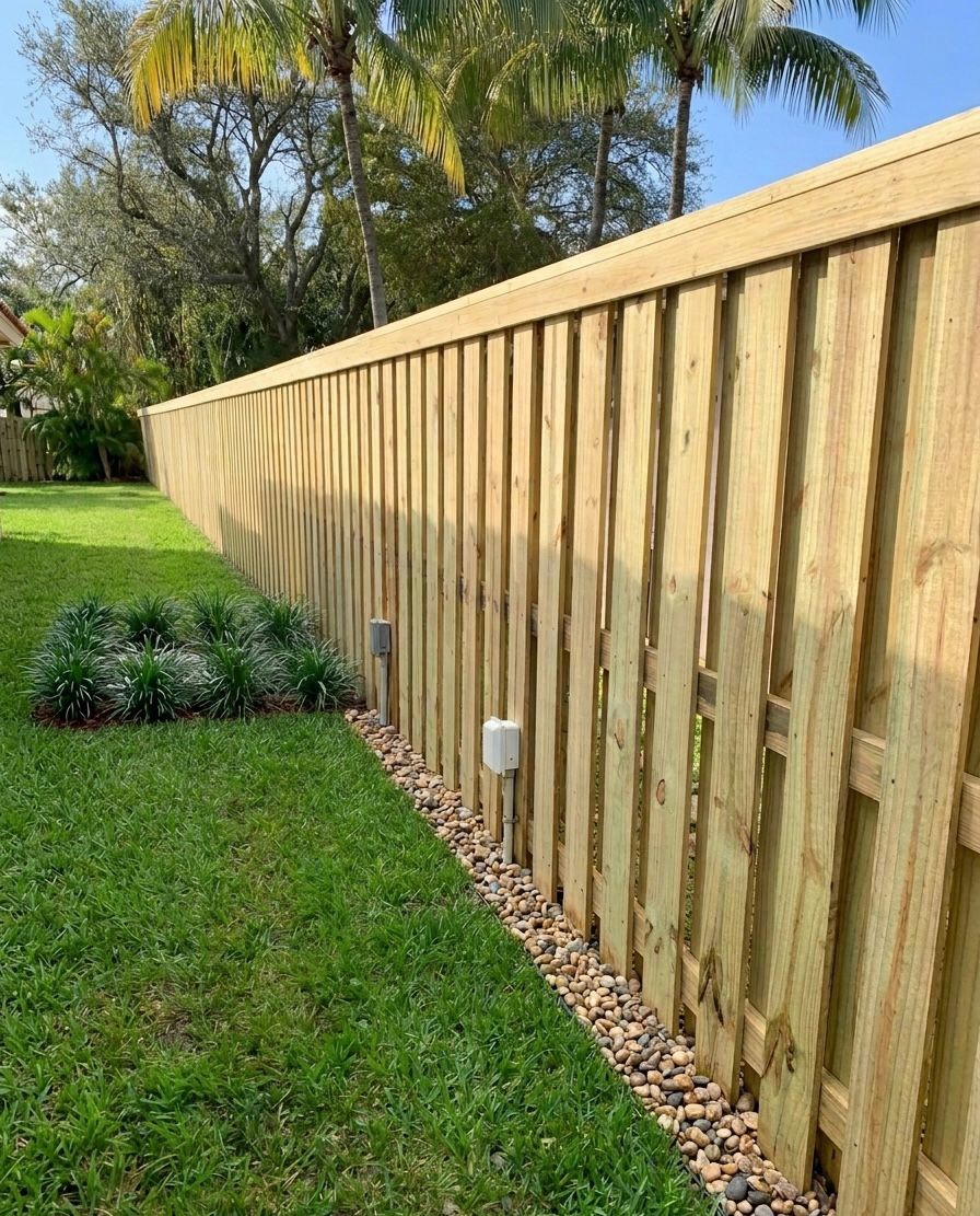 Wood fence Miami